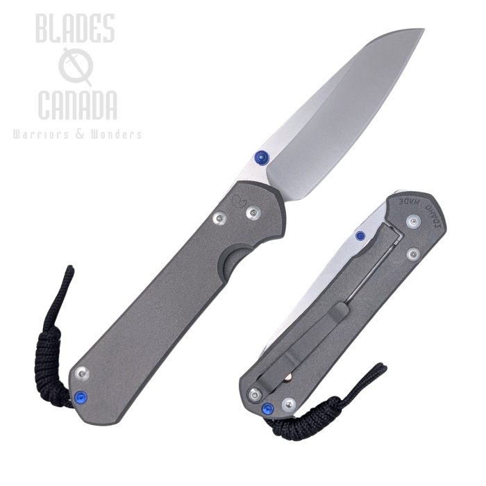 (image for) Chris Reeve Large Sebenza 31 Insingo Framelock Folding Knife, MagnaCut SW, Left Handed, Titanium Sand Blasted, L31-1009